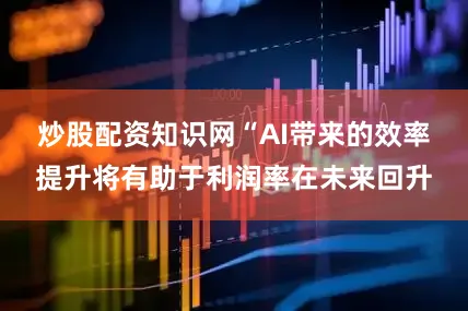 炒股配资知识网　　“AI带来的效率提升将有助于利润率在未来回升